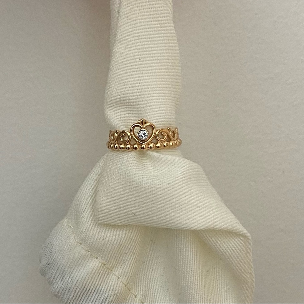 PANDORA ROSE GOLD PRINCESS RING